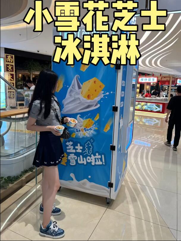 扫码冰淇淋自动售卖机,冰淇淋自动售卖机引领便捷新潮流